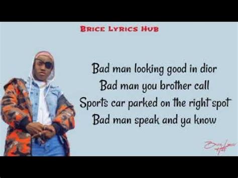 badman looking good in dior lyrics download|lyrics of dior by ruger.